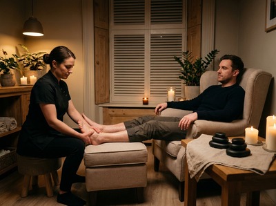Thai massage for gig legs after a Big City Festival day